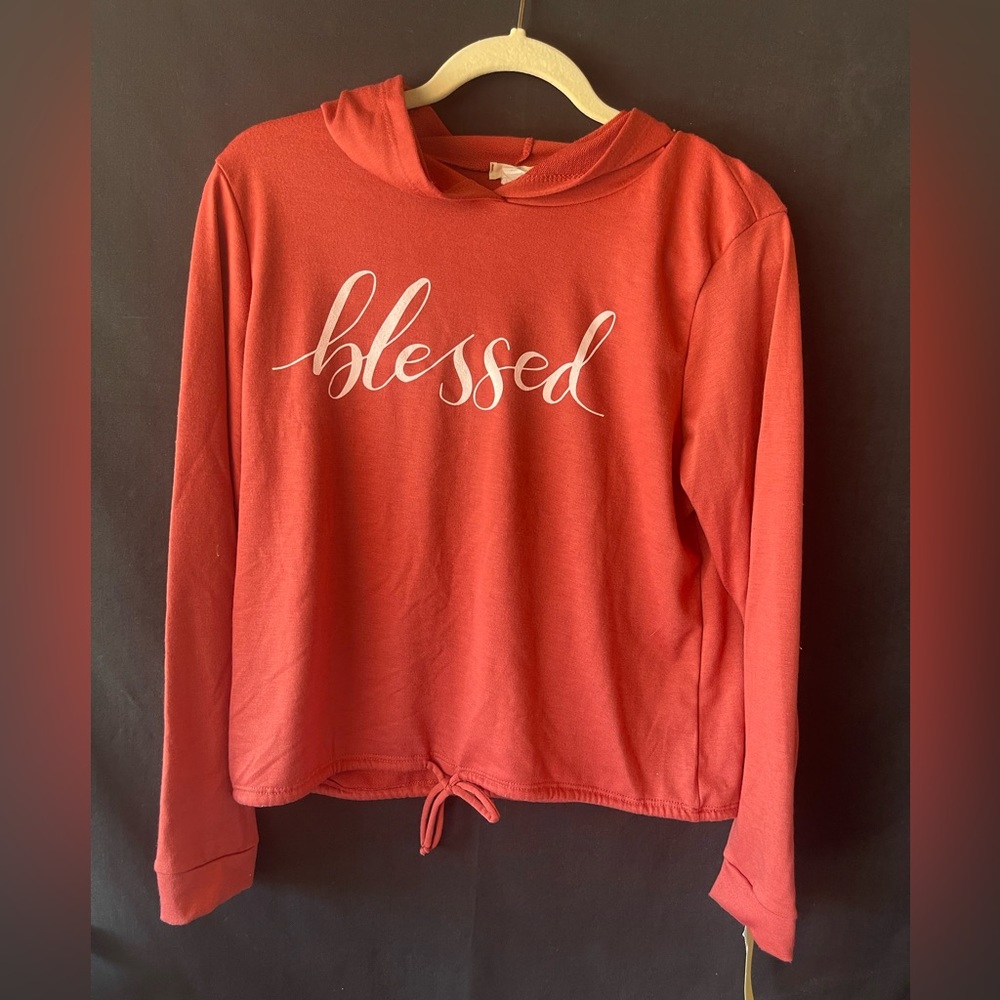 Hooded graphic sweatshirt junior New